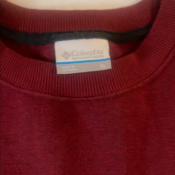 Columbia men's maroon/dark reddish sweatshirt - Picture 2 of 4